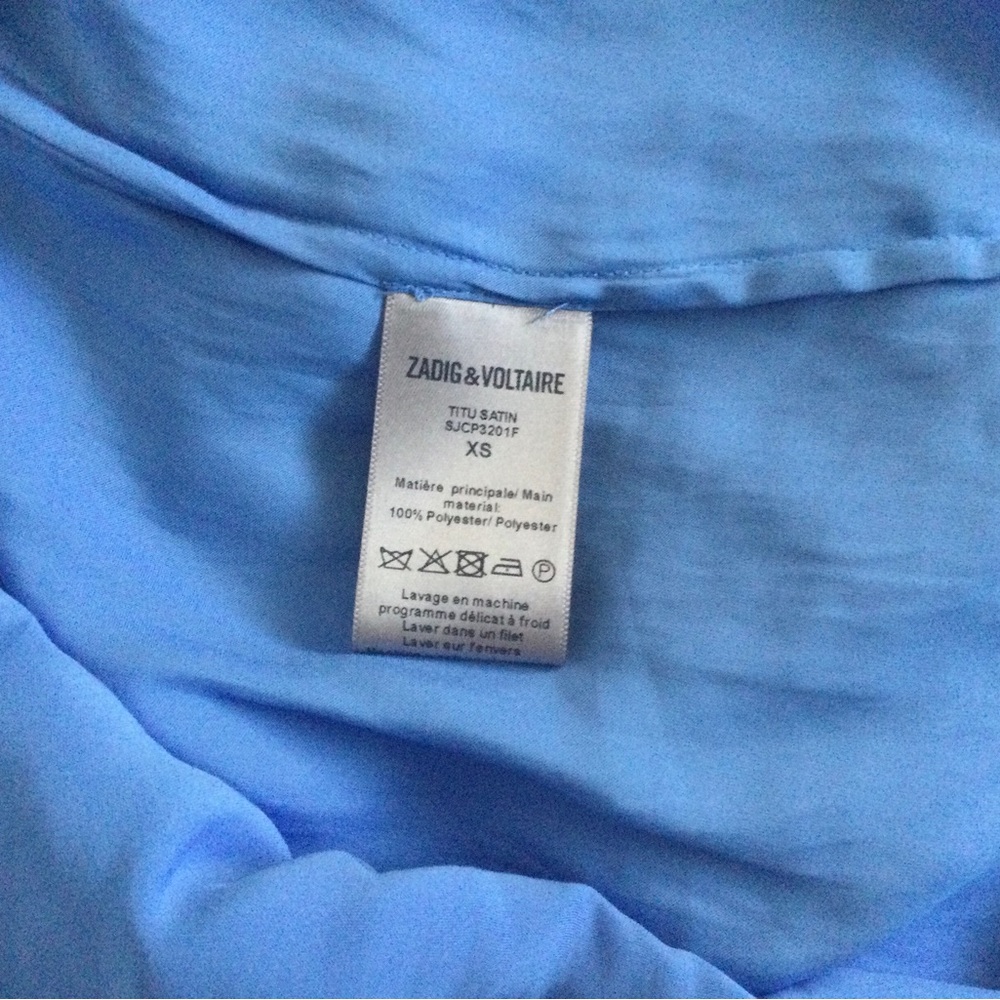 NWT Zadig&Voltaire Titu Satin Tunic Top - Picture 6 of 9